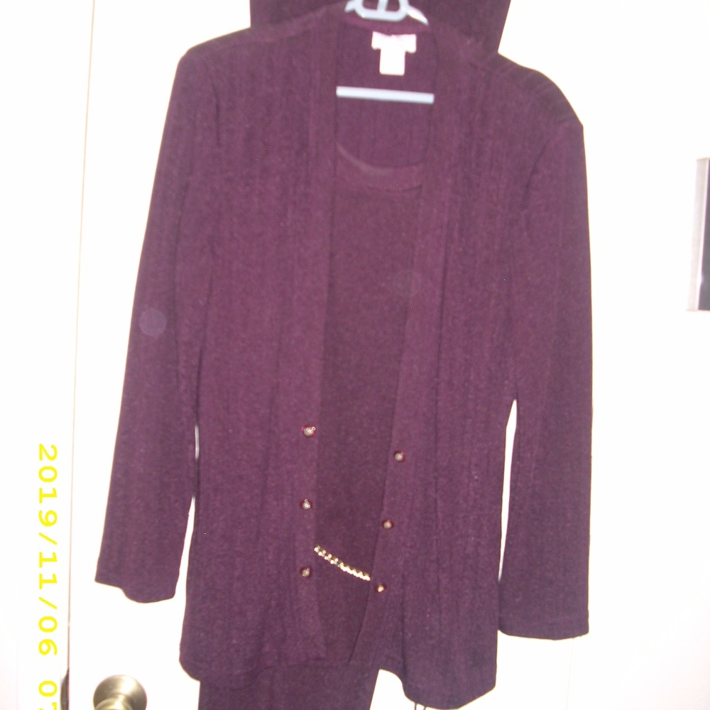 Pantsuit - plum color